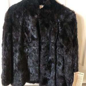 Real 100% dyed mink fur coat
